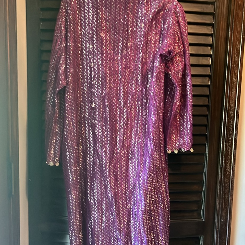Beautiful Purple Kaftan Dress - Picture 3 of 4